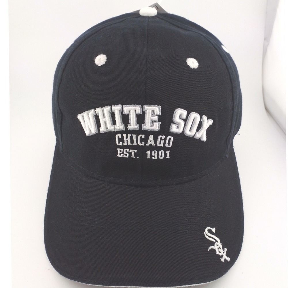 Drew Pearson Chicago White Sox MLB Baseball Cap Mens Navy Blue Strapback Hat